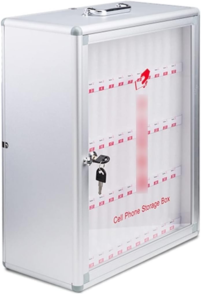 Secure Cell Phone Storage Locker with Locking Mechanism - Durable Mobile Phone Cabinet for Offices Schools & Public Areas - Safe & Reliable Design - Made in China