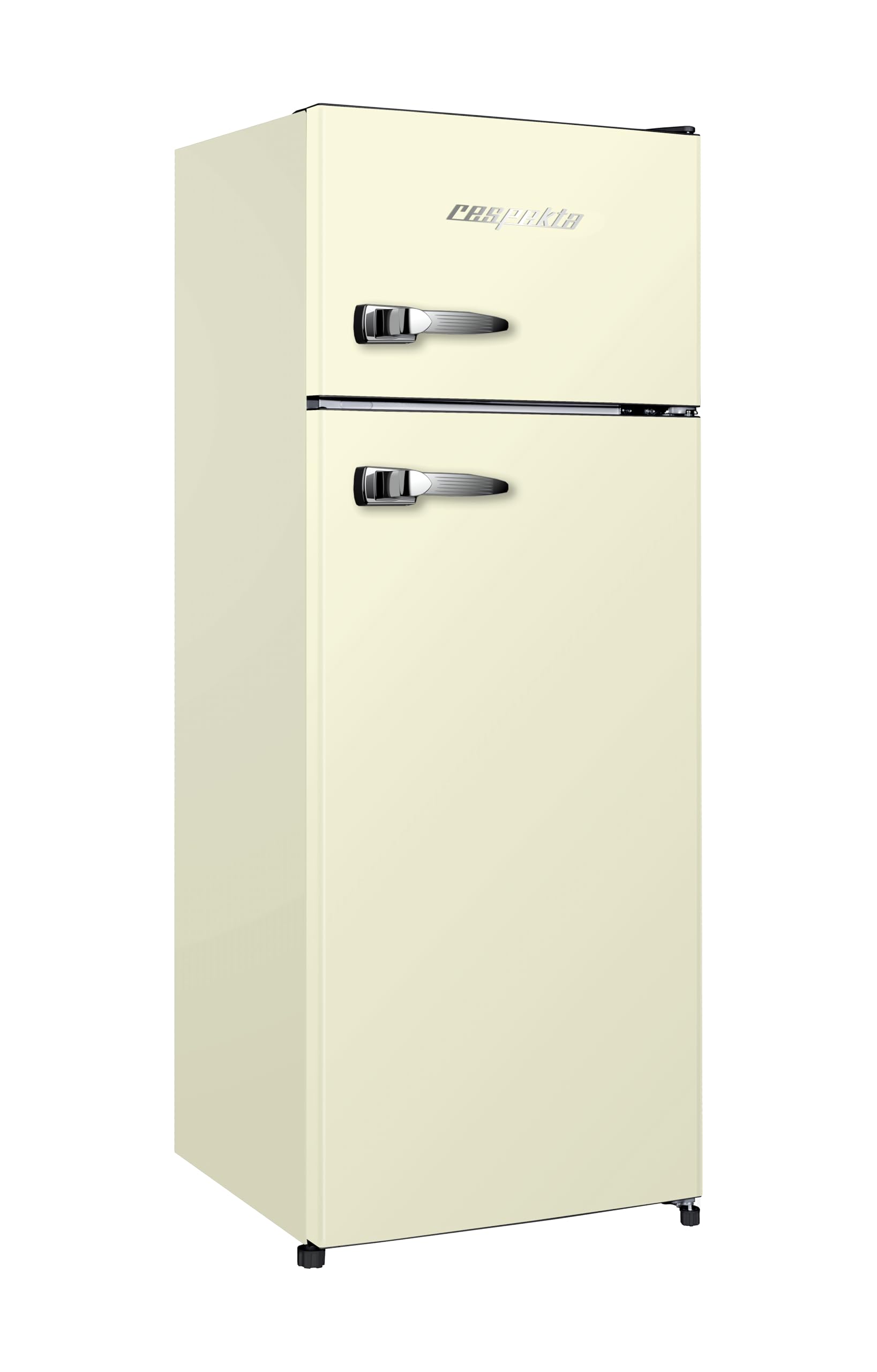 Respekta Bento Lodówko-zamrażarka retro 211 L, 143 cm, kremowa