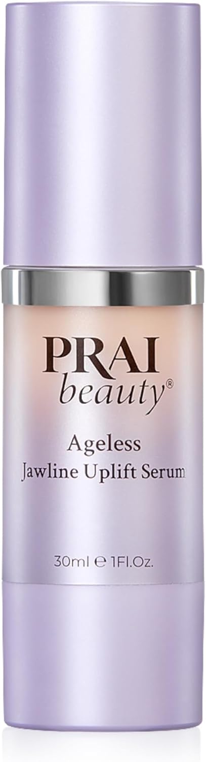 PRAI Ageless Jawline Uplift Serum 30ml – Dramatic, Anti-Gravity Instant Lift & Tightening Effect – Reduces Appearance Of Wrinkles – Firms, Tones & Smoothes Skin – With Hyaluronic Acid, Vitamins C & E