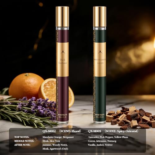 Men's Perfume Gift Set for Men, Perfume 6 x 35 ml, Eau de Parfum Men with Woody, Citrus, Oud, Premium Fragrance, Personalised Gift Idea for Colleagues, Valentine's Day, Birthdays