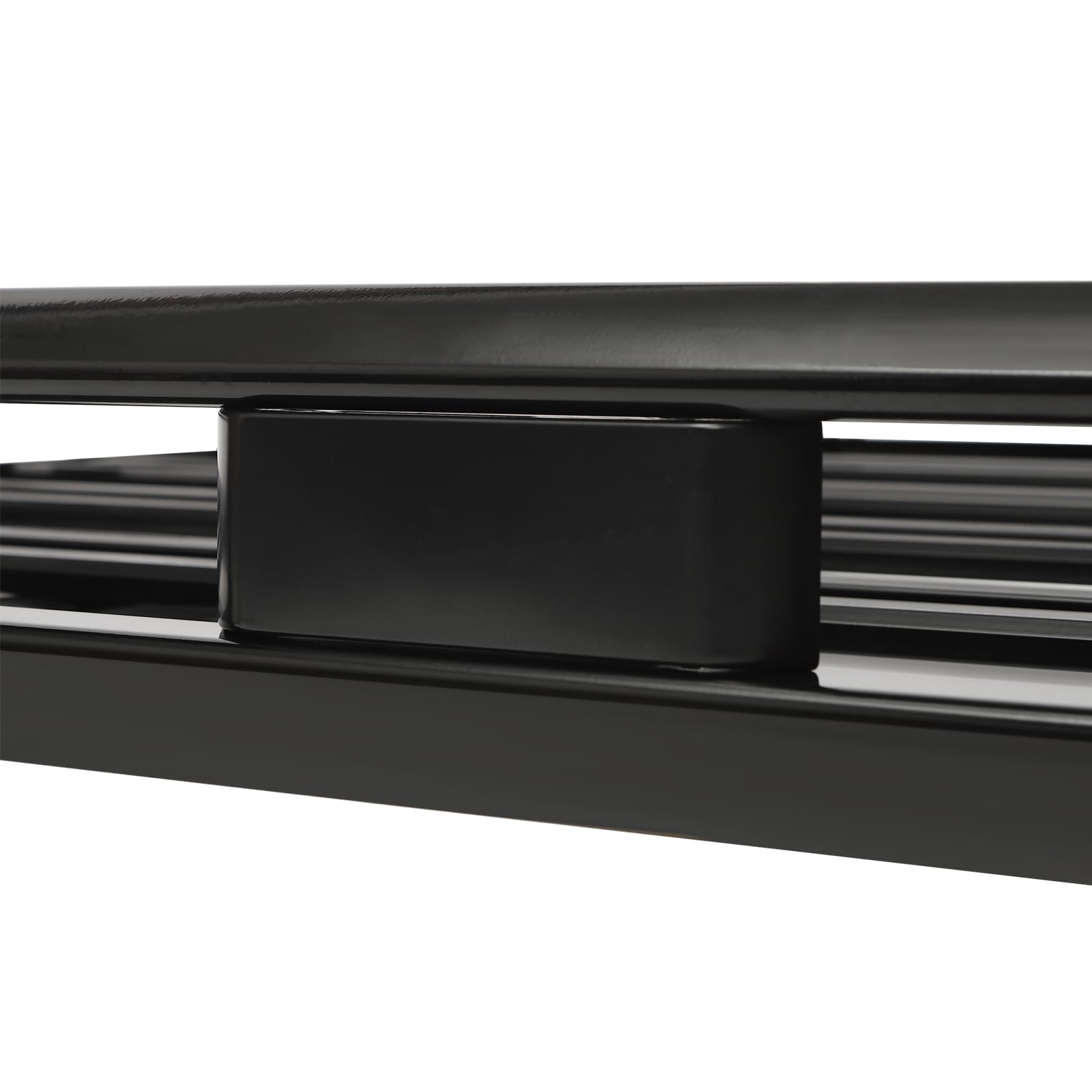 Bacas universales para techo de coche, portaequipajes de 160 x 100 x 13 cm, cesta portaequipajes de aluminio, portaequipajes para SUV - capacidad de 150 kg. Fijación sencilla, negro