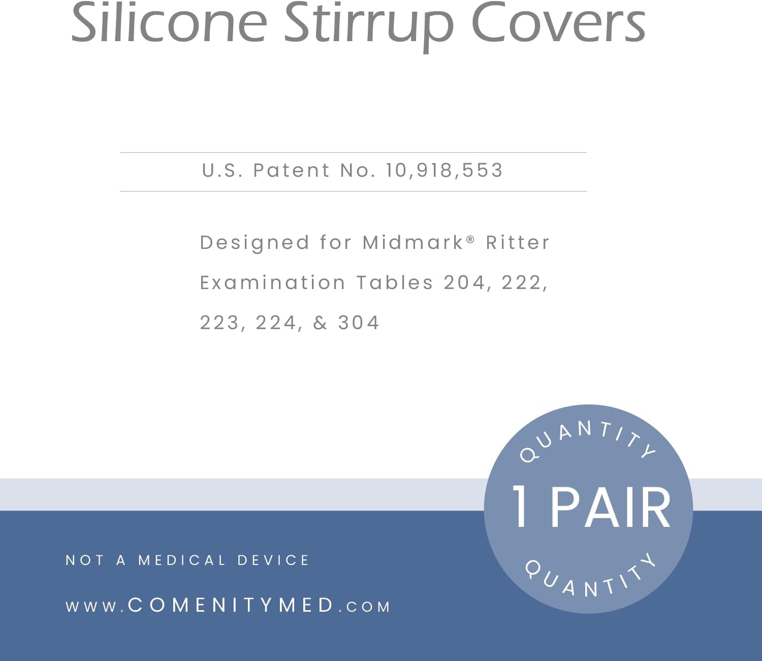 Exam Table Stirrup Covers - Silicone Stirrup Covers - Silicone Stirrup Pads (Bright Pink)