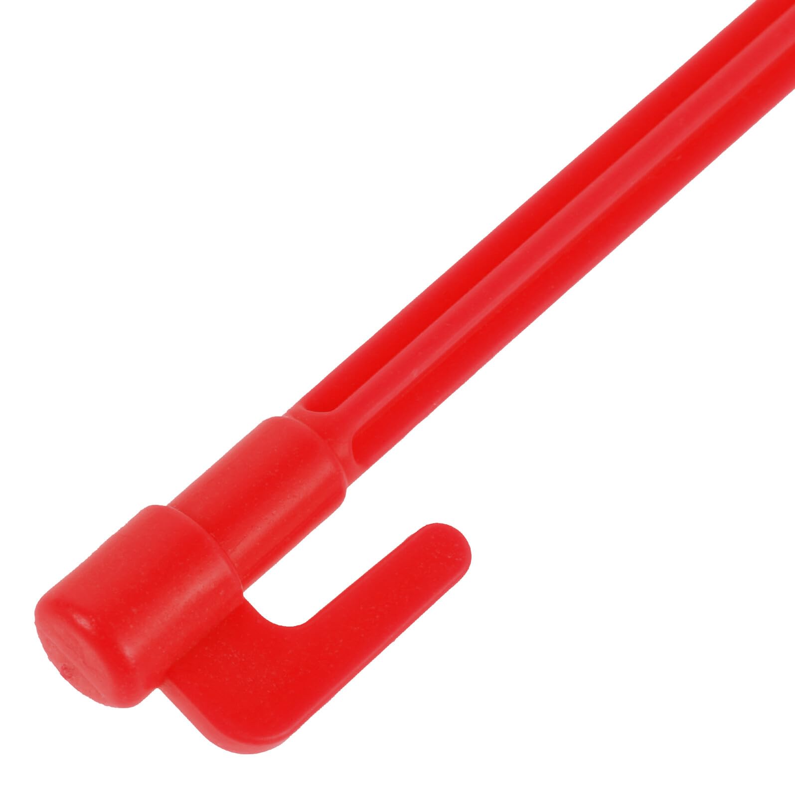 WOONEKY 100 Piezas 100 Piquetas de Plástico Rojas para Carpas, Estacas Resistentes para Tiendas de Campaña de Senderismo, Clavijas para Lona y Arena, 100 Piezas para Camping y Actividades