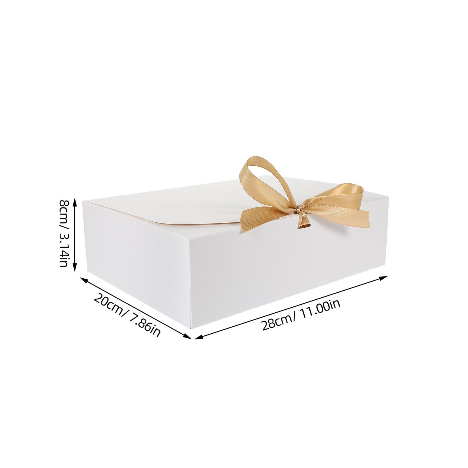GETAJGHSD 10 Stück Weiße Aufbewahrungsbox aus Karton mit Schleife Leicht und Vielseitig für Hochzeitsgeschenke und Schmuckverpackung