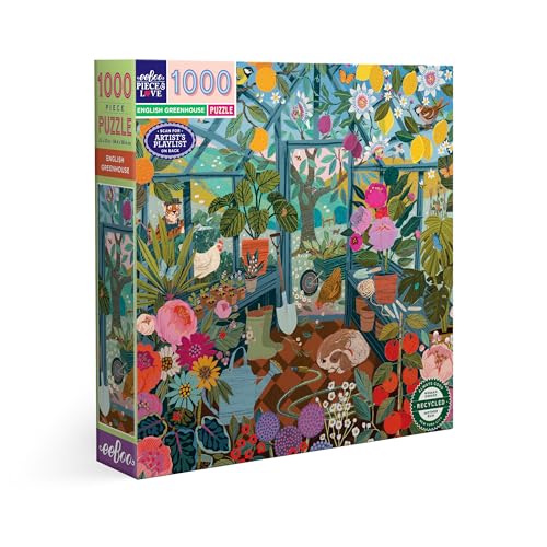 eeBoo Puzzle de cartão reciclado, 58,5 cm de lado, 1000 peças (PZTENG)