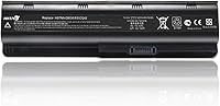 NATNO MU06 MU09 593553-001 Battery for HP Pavilion G6 G7 G4 G62, Compaq CQ62 CQ72, 2000 Series - 10.8V 5200mAh 6-Cell Extended Replacement