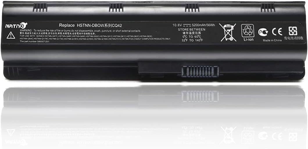 NATNO GDORUN MU06 Tablette Batterie pour HP Pavilion G6 G7 G62 G72 G4 2000 DV6 DV7 DM4 Presario CQ32 CQ43 CQ56 CQ57 CQ62 CQ72 G62 MU09 593553-001 593554-001 593562-001 636631-001 584037-001 593550-001