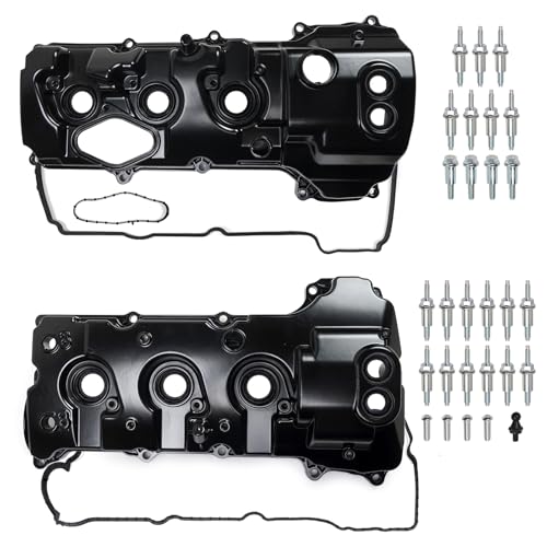 Upgrade Aluminum Engine Valve Cover kit Compatible with Ford F-150 Expedition 2013-2017 Transit 150 250 350 2015-2022 Lincoln Navigator 2015-2017 Replacement for BL3Z-6582-H DL3Z-6582-C Left & Right