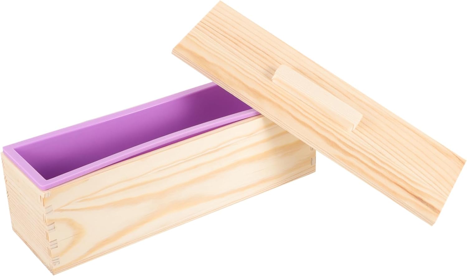 1set Loaf Container Lid Rectangle Toast Box for Baking Reusable Kitchen Bread Pan for Homemade Bread and Soap Storage