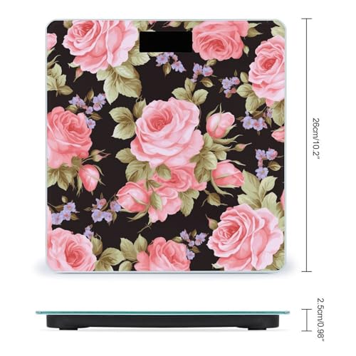 Báscula Digital para Baño Rosa Smart de Alta Precisión miniatura 2