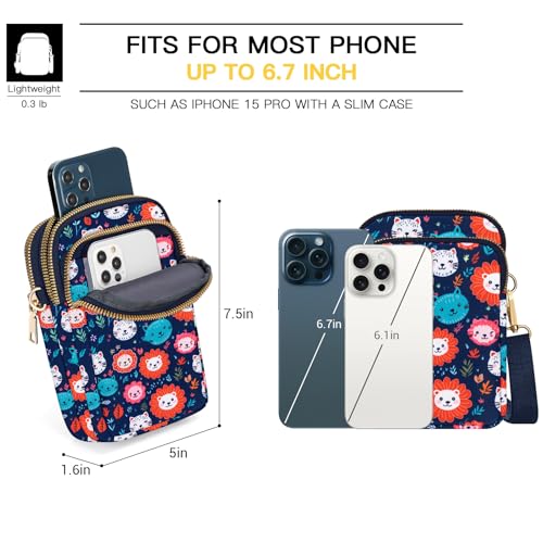 Image of YINHEXI Small Crossbody Bags for Women, Mini Cell Phone Wallet Purse, Shoulder Bag for Women and Men