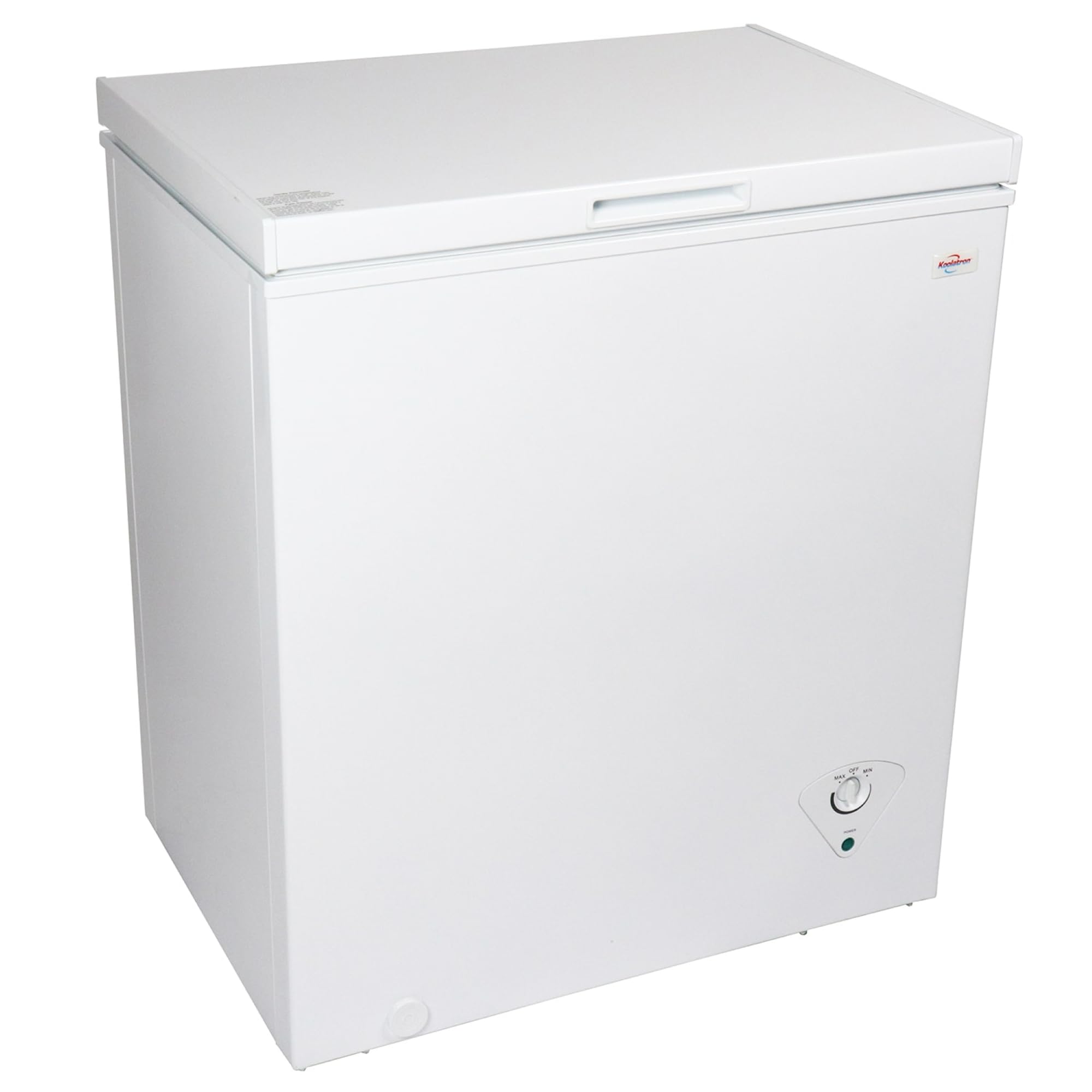 Koolatron Deep Freezer - 5.0 Cubic Feet Chest Freezer, 1 Wire Basket, Garage Ready, Meat Storage, Front Drain, Congelador For Home, Apartment, Basement, Dorm, Cottage, Manual Defrost, Stand Up, White on Fridge.com