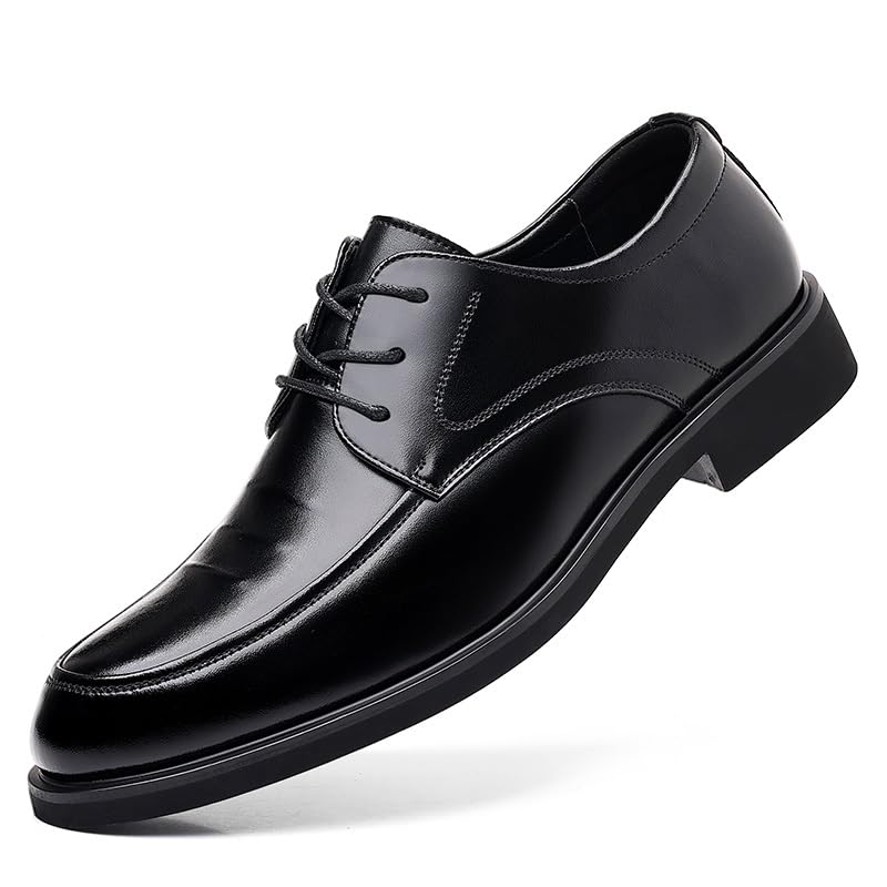 Chaussures Derby en cuir pour homme à bout rond élégant Oxford