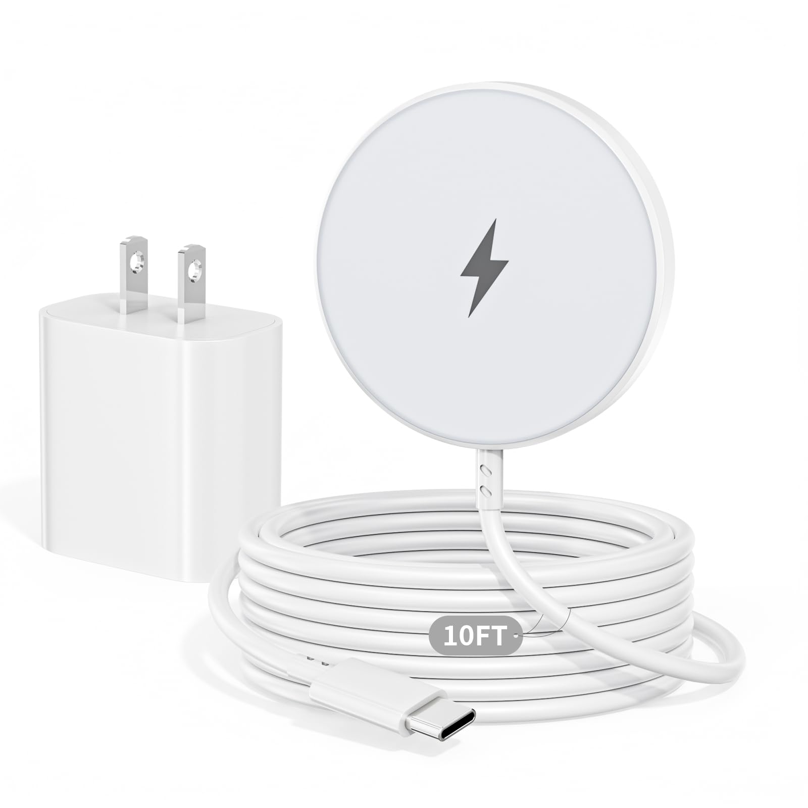 

                                                    Apple Mag Safe Charger, 10FT Magnetic Charger for 