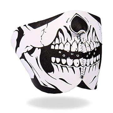 leather motorcycle face mask