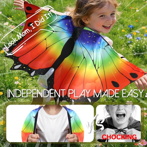 Disfraz alas de mariposa para niñas y niños miniatura 6