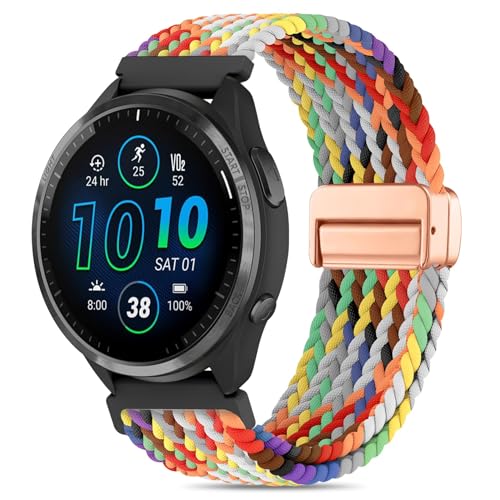 Correa de nylon compatible con Garmin 22mm miniatura 1