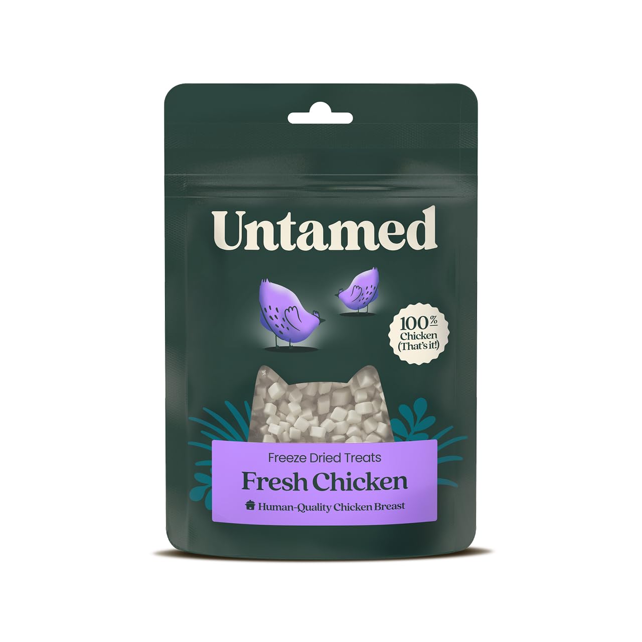 Untamed Freeze-Dried Cat Treats 35g, 100% Chicken Breast