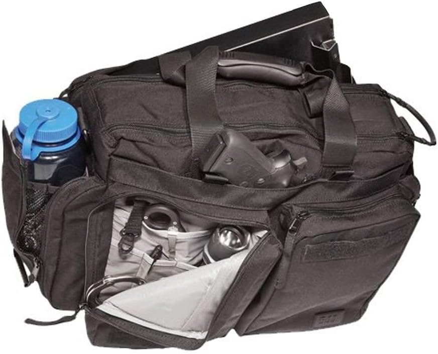 5.11 Tactical Side Trip Briefcase, Professional Laptop & Messenger EDC Duffle Bag for Work & Travel, 32L, Black, Style 56003ABR