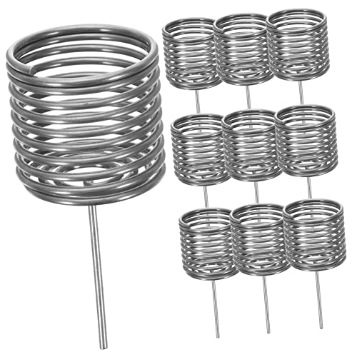 Happyyami 10 Piezas caja de fertilizante cestas de abono para orquideas abono de pescado para plantas cesta colgante cestas colgantes cestas de fertilizantes para bonsais Acero inoxidable
