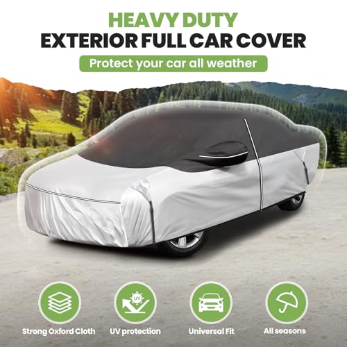 Image of Cartist Car Cover Fits for Dodge Challenger 2008-2027, All Weather Car Covers Outdoor for Challenger Accessories, Waterproof, UV Rain Snow Protection