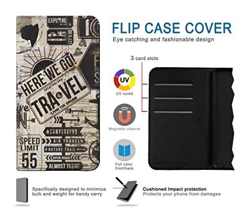 Étui iPhone 15 Plus housse clapet vintage en cuir - 4