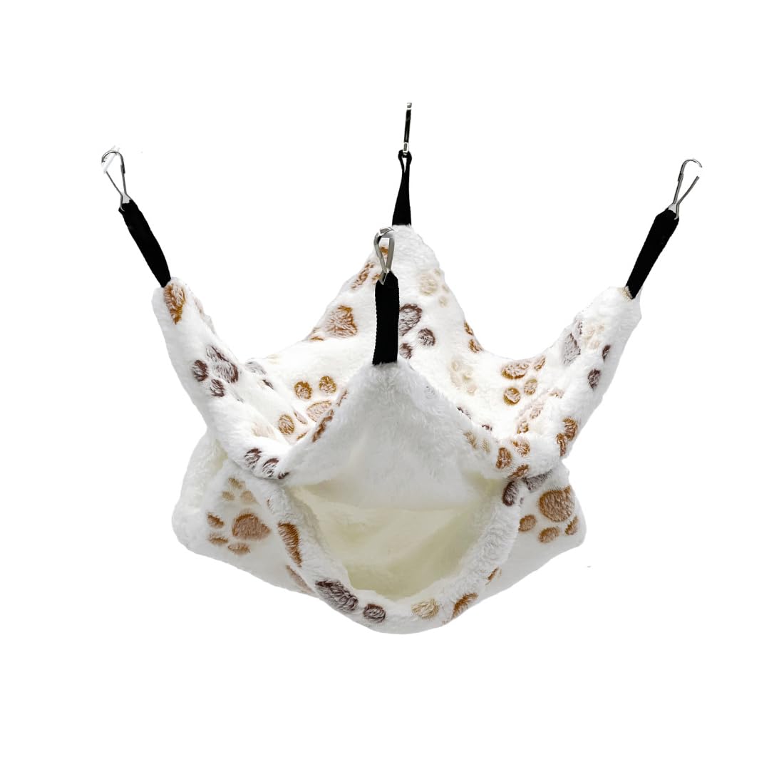 WeddHuis 1 Pièce Hamac pour Cobaye pour Ratons laveurs Petits Animaux Doux Chaud Flocon de Laine Animaux de Compagnie Accessoire de Cage Hamac pour Petits Animaux pour Dormir Hamster (Étoile)