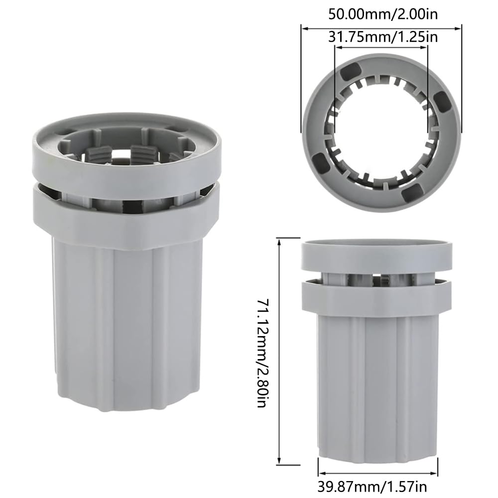 SEIWEI Faucet Coupling Nut, 63/50 Inch 32 MM Quick Tighten & Release Lock Nut, One Hole Faucet Shanks Fixing Accessory, Fastener for Attaching to Faucet Shanks from Underneath the Counter