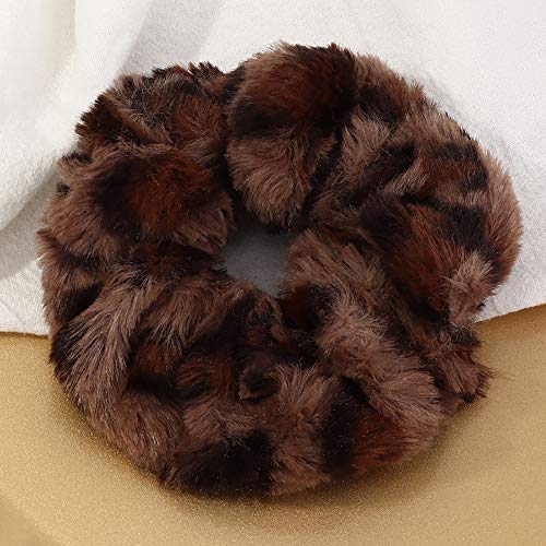 6 Pcs Leopard Towel Scrunchies For Hair Drying With Tie Dye And Solid Soft Microfiber Hair Scrunchies Thick Fuzzy Scrunchies For Hair Frizz Free Hair Bobbles Ropes Traceless Ponytail Holder Cow Hair Ties Accessories For Wet And Dry Hair #TOP4