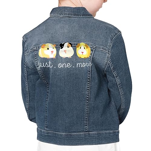 Just One More Kids' Denim Jacket - Funny Guinea Pig Clothing - Animal Life Clothing