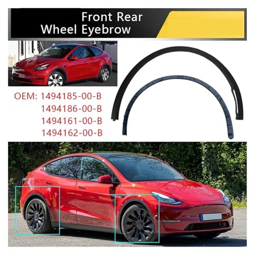 Guardabarros para coche Tesla Model Y rueda ceja con ajuste exacto derecho 3