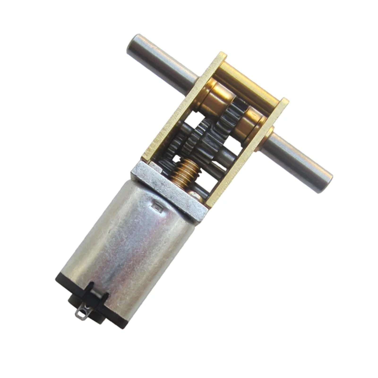 3~12V GA12-N20 Schneckengetriebe-Gleichstrommotor Doppel-/Doppelwellen mit Selbsthemmung 1St(6v 190rpm)