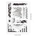 GLOBLELAND Vintage Texture Background Clear Stamps for Cards Making Retro Mark Background Silicone Stamp Texture Transparent Stamp for DIY Scrapbooking Photo Album Journal 4.33x6.3inch