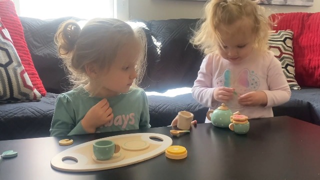 Amazon.com: 15pcs Wooden Tea Set for Little Girls, MONT PLEASANT