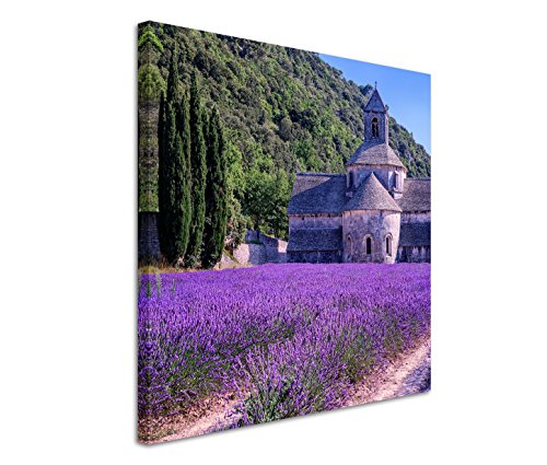 Bestforhome GmbH Fotografia paesaggistica – campi di Lavanda Davanti al Senanque Kloster, 60 x 60 cm