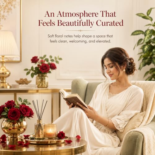 Image of AROMATICO Rose Diffuser Oil with Strong, Long-Lasting Aroma. Classic Floral Aroma Oil for Homes, Offices & Showrooms. Aromatherapy, Diffusers, Air Purifiers, Vaporizers - 1 L(1000 ml)