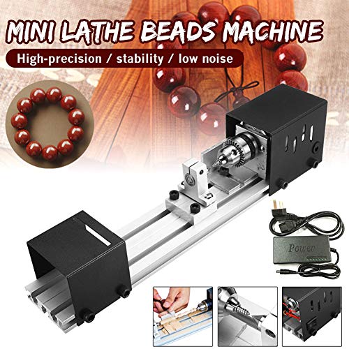 Guangming - Diy Mini Wood Lathe Milling Machine Tool, Cnc Machining For Table Woodworking Wood, 7 Stage Speed Regulation, Craft Diy Rotary Tools Work For Wood, Stone, Glass, 320×70×70Mm,Cl #TOP2