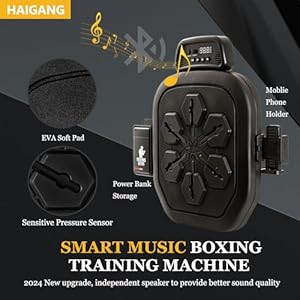 Smart Music Boxing Machine, Bluetooth Boxing Punching Game, Musical Workout Equipment, Wall Mount Home Trainning Boxing Target for Adult Kids with Storages, Gloves, Wristband Smart Music Boxing Machine Bluetooth Boxing Punching Game Musical Workout Equipment Wall Mount Home Trainning Boxing Target for Adult Kids with Storages Gloves Wristband