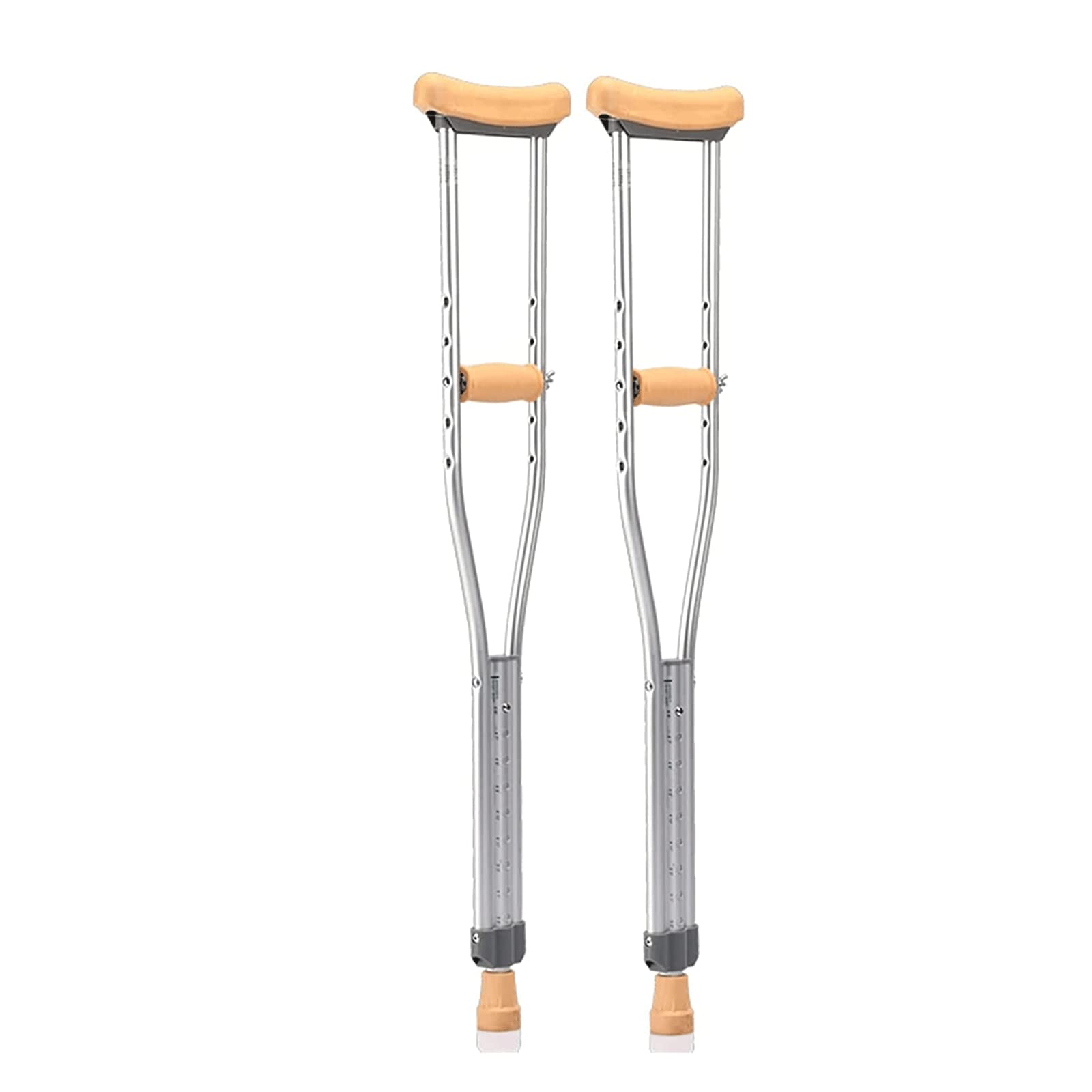 PAASHE Muletas de Aluminio de 2 uds., Bastones para Caminar bajo el Brazo de Altura Ajustable, bastón médico para Caminar bajo el Brazo para Adultos, muleta ergonómica