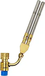 Maçarico Cano Duplo Portátil Hiatsu JH-1D2 com Regulagem de Chama Ideal para Solda, Brasagem, Aquecimento e Refrigeração Ferramenta Profissional HVAC-R Ar Condicionado Alta Temperatura Precisão