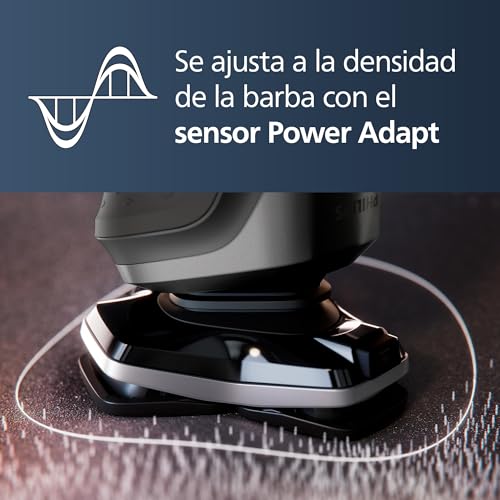 Philips Serie 5000 Afeitadora Eléctrica Hombre, Máquina de Afeitar Barba con Recortadora, 45 cuchillas, Cuida la piel, 60min de uso, En Seco y Húmedo, Recargable, Centro de Limpieza, S5898/50, Negro - imagen 5