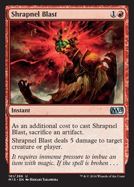 Magic The Gathering - Shrapnel Blast (161/269) - Magic 2015