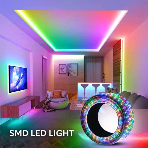 Image of JACKAL 45 Meter Multicolour Diwali Outdoor /Indoor LED Rope Light Pipe Light with Short Circuit Resistant Connector | Perfect for Home Ceiling, Functions, Christmas & Office Decor (6 Months Warranty)