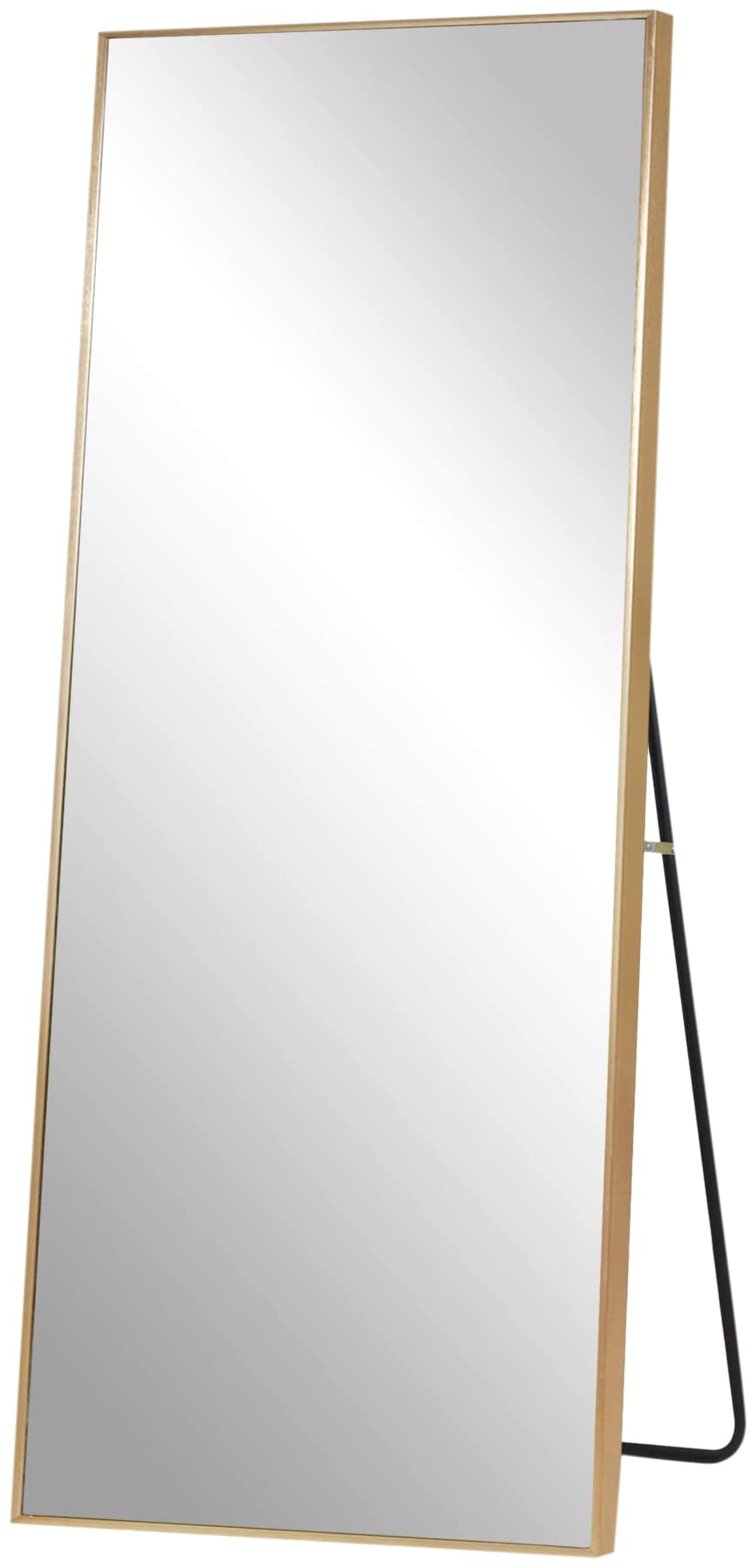 PexFix Full Length Mirror Aluminum Alloy Ultra-Thin Frame Floor Mirror Full Body Mirror Wall Mirror Hanging Leaning Standing Mirror for Home and Office, 59
