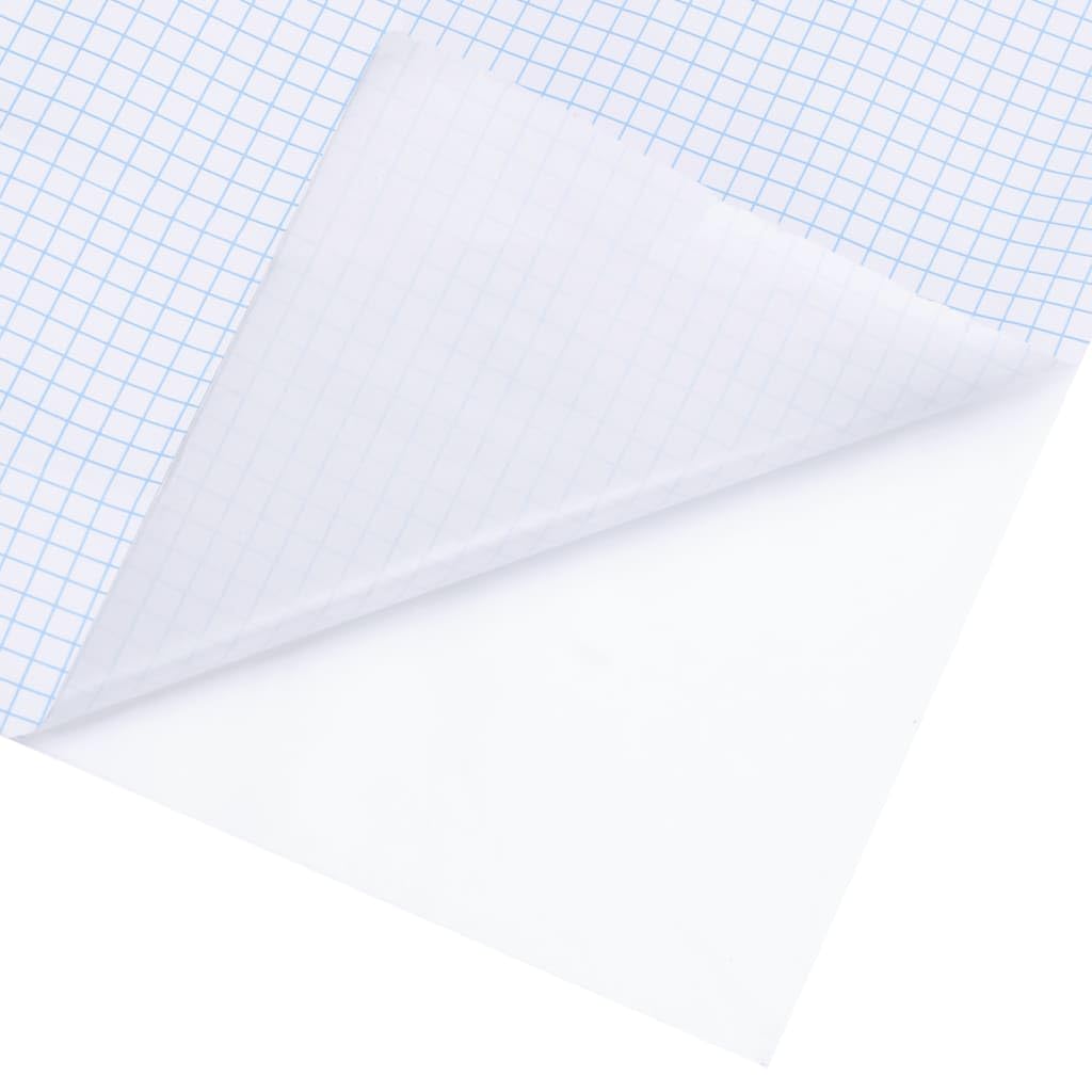 Lámina para ventana de PVC blanco mate, 60 x 500 cm, autoadhesiva, opaca, para baño, dormitorio, oficina, con protección UV y protección contra el calor, recortable