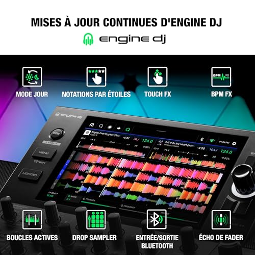 Denon DJ SC LIVE 4 Controleur DJ Autonome Noir – vue 4