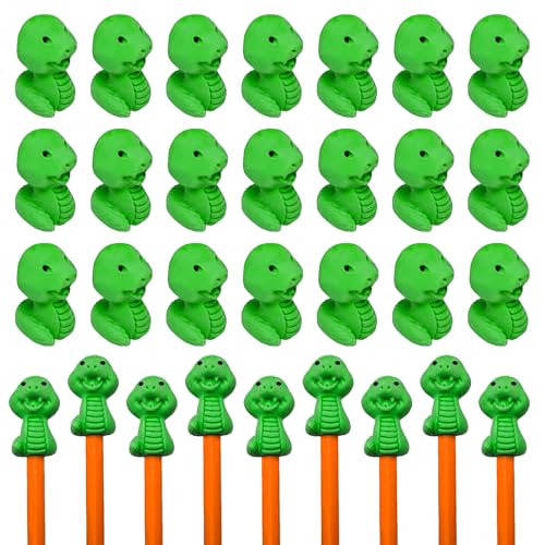 Gommes à crayons serpent LanMa pour s'amuser à l'école et décorer les œufs de Pâques