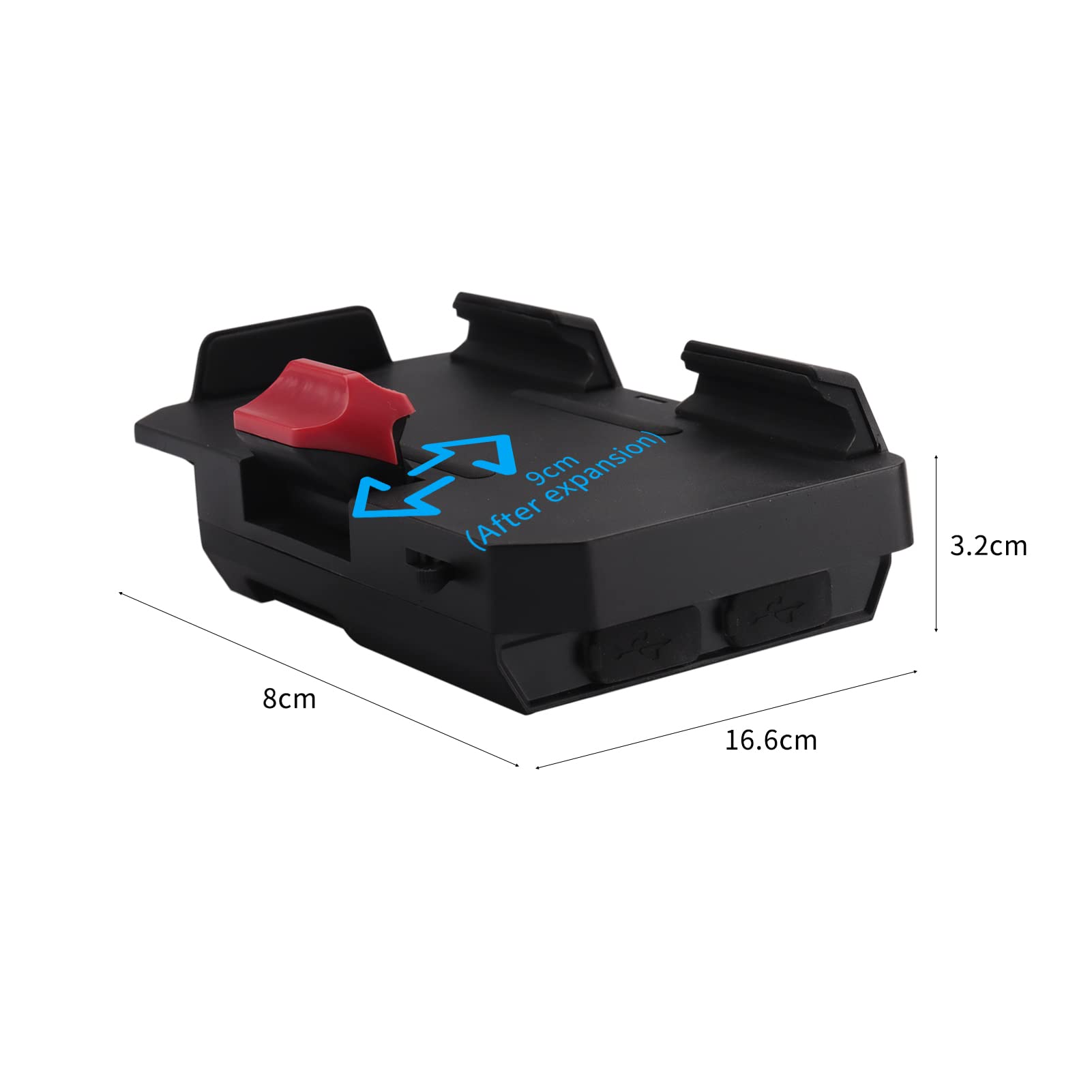 Shkalacar Support de téléphone portable pour moto, support de charge sans fil avec deux ports USB, remplacement pour BMW (nouvelle mise à niveau)