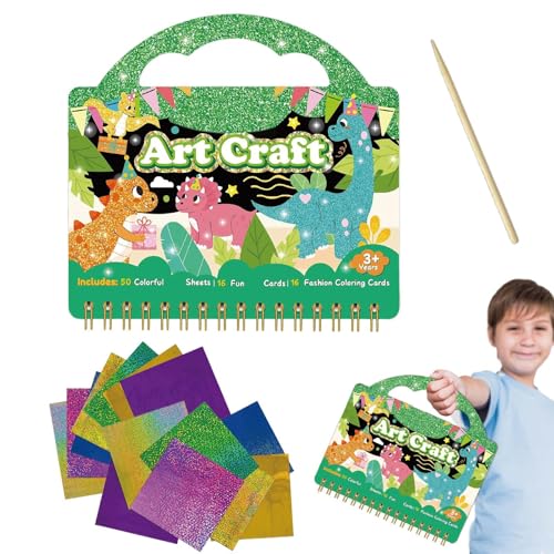 Libro da colorare con dinosauri, set educativo, libro da colorare, per bambini in età prescolare, compleanno, vacanze, viaggi, attività di classe, decorazione per feste a casa, sala giochi