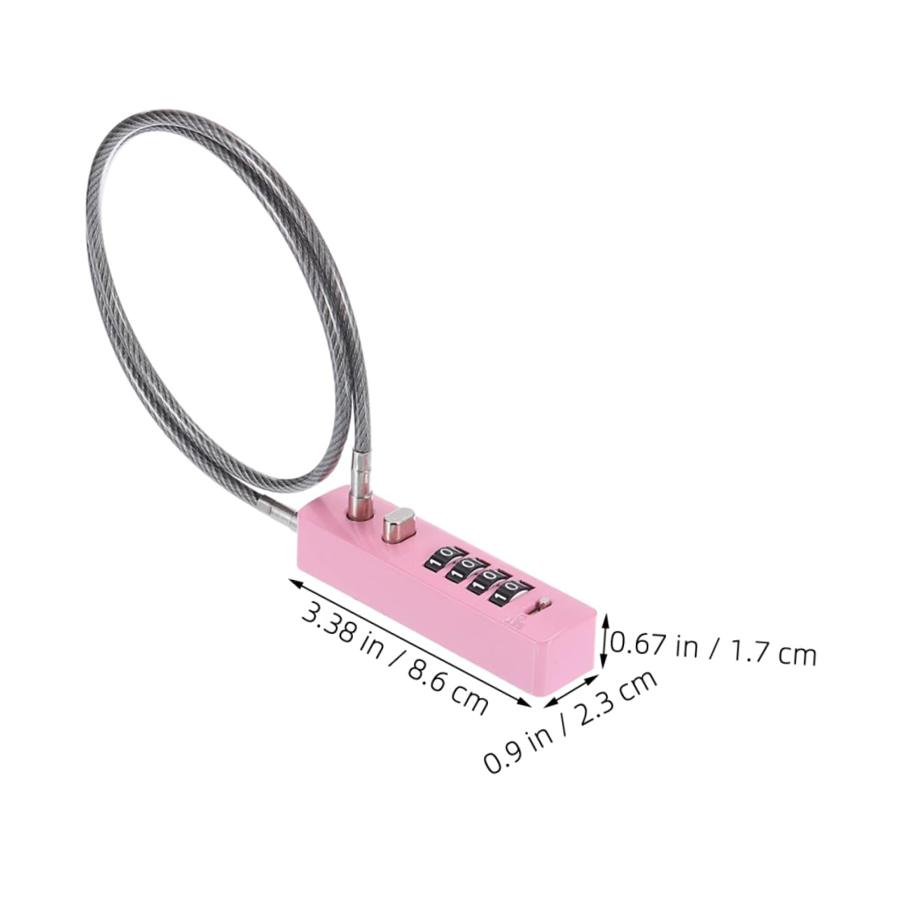 Mikikit Portable Combination Cable Lock Bike Supplies Electric Bike Accessories Wire Lock Splashproof